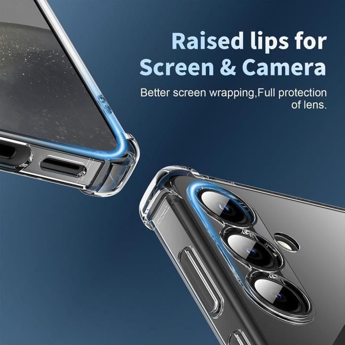 Coque - Booling - pour Samsung Galaxy S25 Plus - TPU Antichoc - Transparente - 2 Verres Trempés