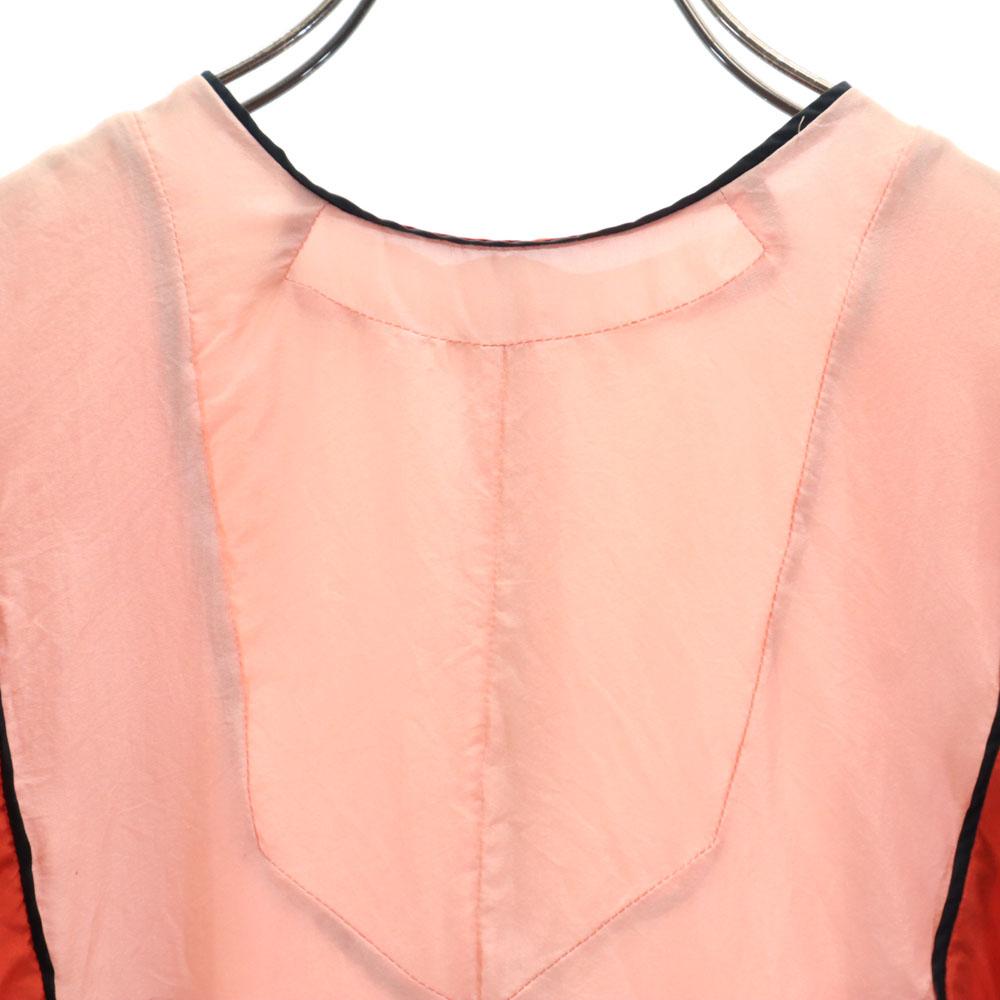 MARNI Italian Silk Short sleeve mini dress 38 Brown Women Used