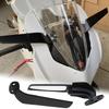 Side Mirrors Wind Wing Adjustable Rotating Rearview Mirror For Kawasaki ZX6R ZX636 ZX14R ZX12R ZX10R ZX7R ZX9R Motorcycle Mirror