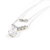 Les Trésors De Lily [H6281] - Silver Necklace 'Câlin' Silver White (rhodium-plated) - 7x10 Mm
