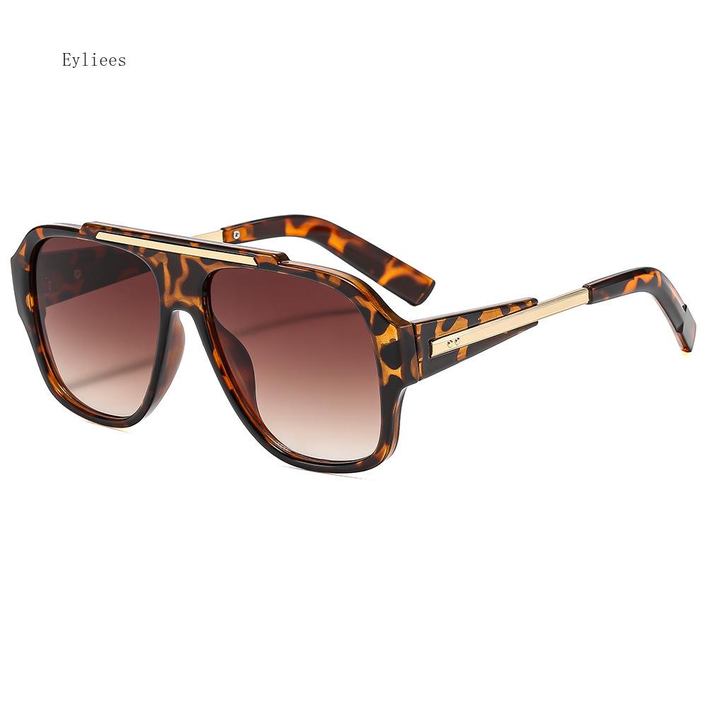 Vintage  Designer Oversized Pilot Sunglasses Women Fashion Popular Big Frame Luxury Sun Glasses Men Punk Eyewear UV400