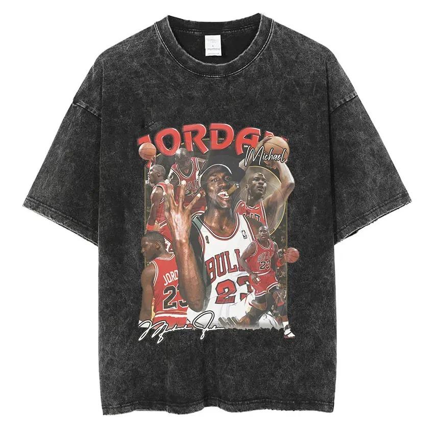Dennis Rodman Basketbalové Grafické Tričko Pánské Vintage Prané Krátký Rukáv Trička Pánské Pánské Hip Hop Oversized Tričko Streetwear The Worm Tričko