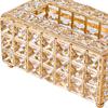 Desk Tissue Holder Box Cover Metal Decorative Luxury Napkin Case for Night