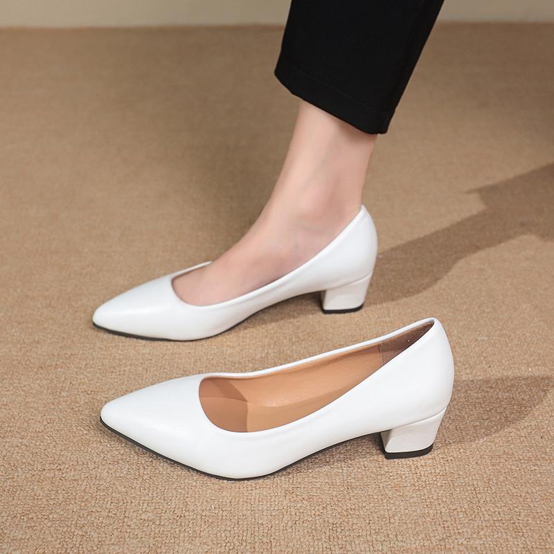 Female Pumps Nude Shallow Mouth Women Shoes Fashion Office Work Wedding Party Shoes Ladies Low Heel Shoes Woman Autumnss
