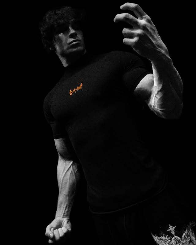 BreatheDivinity Unisex High-Neck Short Sleeve Compression Tee - Quick-Dry & Breathable Extra Small
