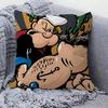 P-PopeyeS The S-Sailor cartoon Pillow Covers Cartoon Sofa Decorative Home Double-sided Printing Short Plush Cute Cushion Cover