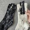 Calzini con Zip Metallica Industria Pesante Schizzi di Vernice Colore Inchiostro Calzini a Metà Polpaccio Per Uomo Donna