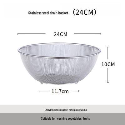 Sanhe Kulatý kuchyňský dřezový koš z nerezové oceli 304