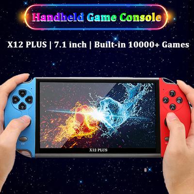 Consola portátil X7/x7 Plus/x12/x12 Plus, reproductor de videojuegos con pantalla HD de 4,3/5,1/7,1 pulgadas, 10000 juegos clásicos integrados