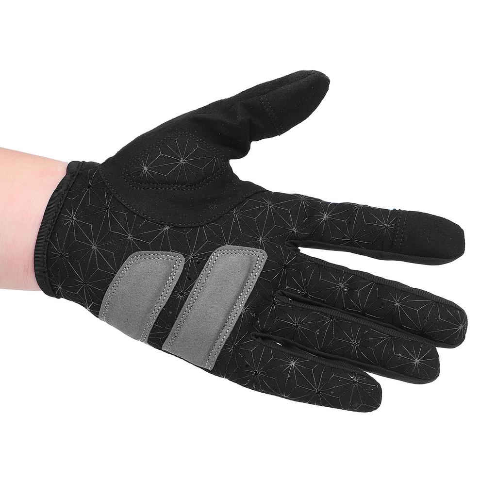 Full Finger Cycling Gloves Men Women Racing Workout Shock Absorption Support Touch Screen XL(10-11cm Palm Breadth)