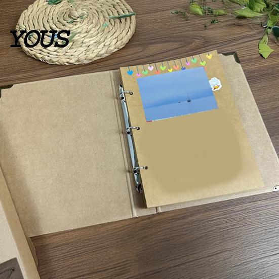 Dickes Hardcover-Album Loseblatt DIY Fotoalbum, Scrapbook Kompressionsbeständig Gedenkalbum für Hochzeitstag Baby