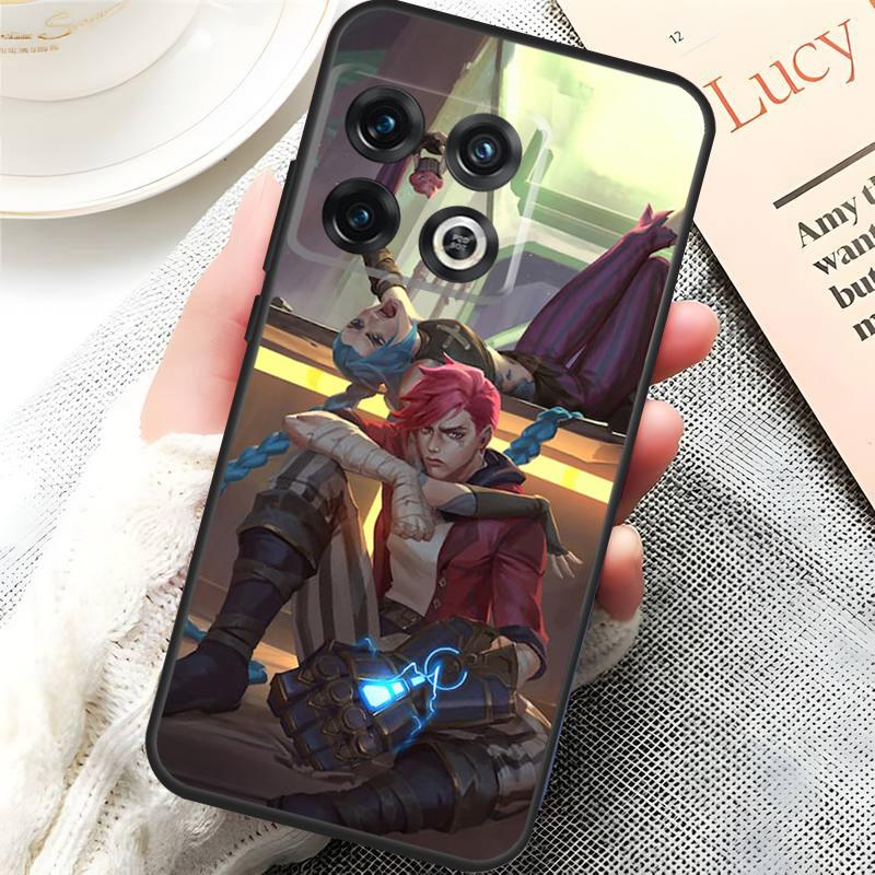 Anime Arcane Jinx Vi Case For OnePlus 10 9 Pro 8T 9RT 10R 10T OnePlus Nord 2T CE 2 Lite N10 N20 N100 N200 Cover