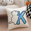 Süßer Custom Art Katze Personalisierter Kissenbezug Überwurf Kissenbezug Verdeckter Knopf Strapazierfähiges Polyester Stuhlkissen