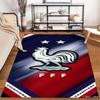 French Rooster Emblem Design Rug Non-slip Rug Suitable for Living Room and Bedroom Sofas