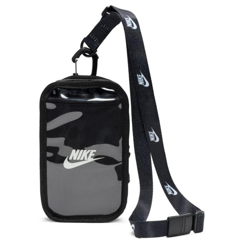 

Nike Club Polyester Polyurethane One Shoulder Crossbody Cell Phone Pouch Regular Unisex Black Casual HF3595-091 чёрный