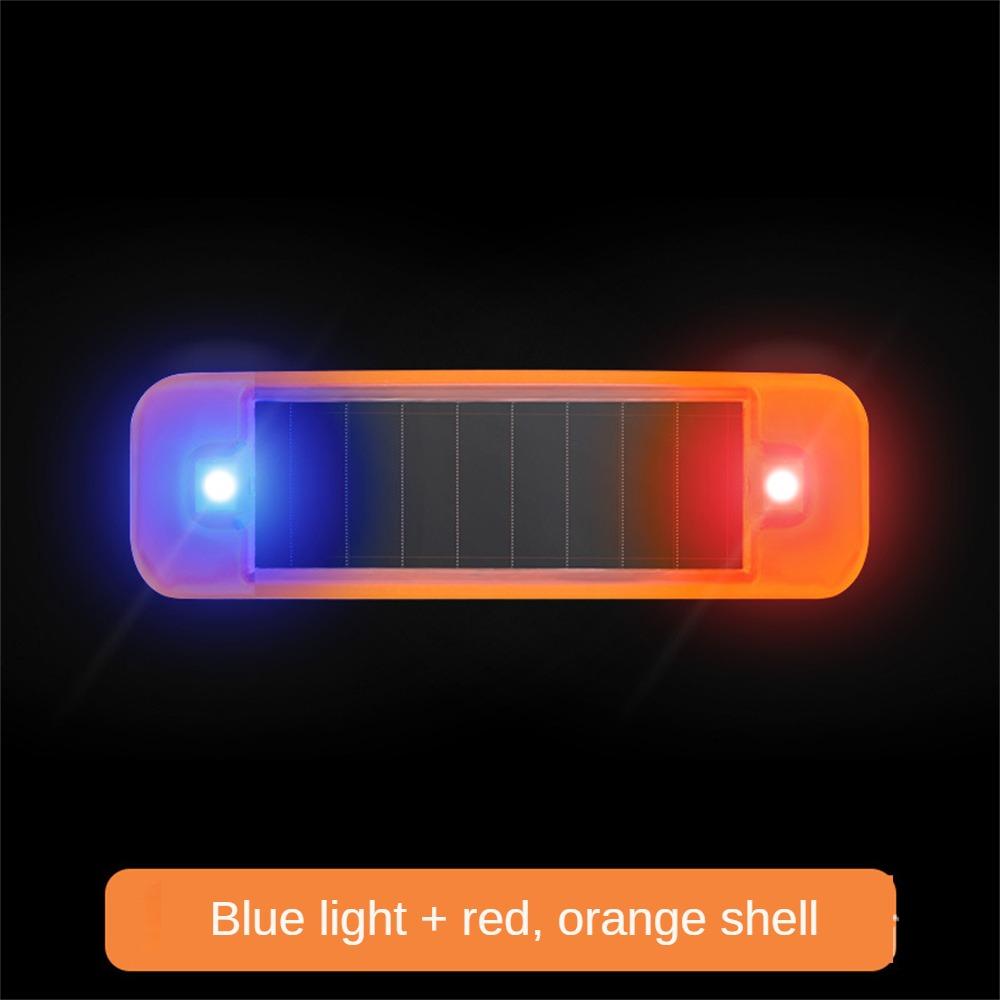 Car Alarm Warning Solar Flash Light LED Light Fake Security System Anti-Theft Sign 12V Waterproof Car Replacement Accessories