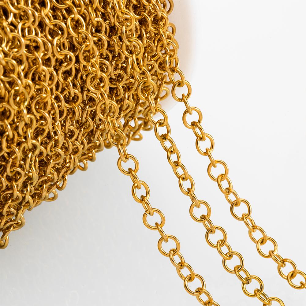 

1Meter Stainless Steel Geometry Hollow Round Chain Hip Hop Punk Heart Chain DIY Necklace Bracelet Bag Chains Material Wholesale 1meter