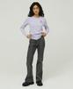 MAGOODGAN Lydia 3656 Soft Ribbed Basic Lavender Long Sleeve Tee