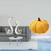 Porcelain Swan Pumpkin Sculpture Figurine Collection Decorative Animal Statue Ornament Cushion for