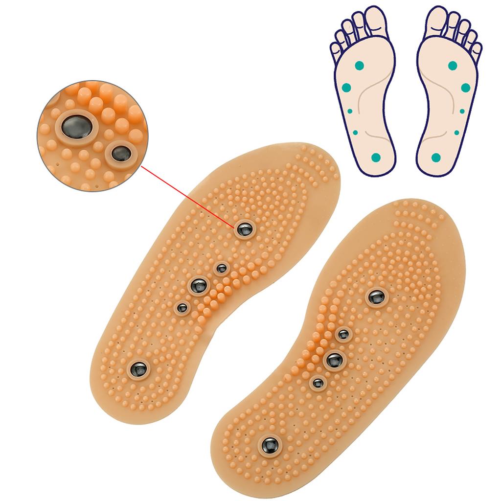 Shoes Comfort Pads Magnetic Therapy Magnet Health Care Foot Massage Insoles (3540(CN))