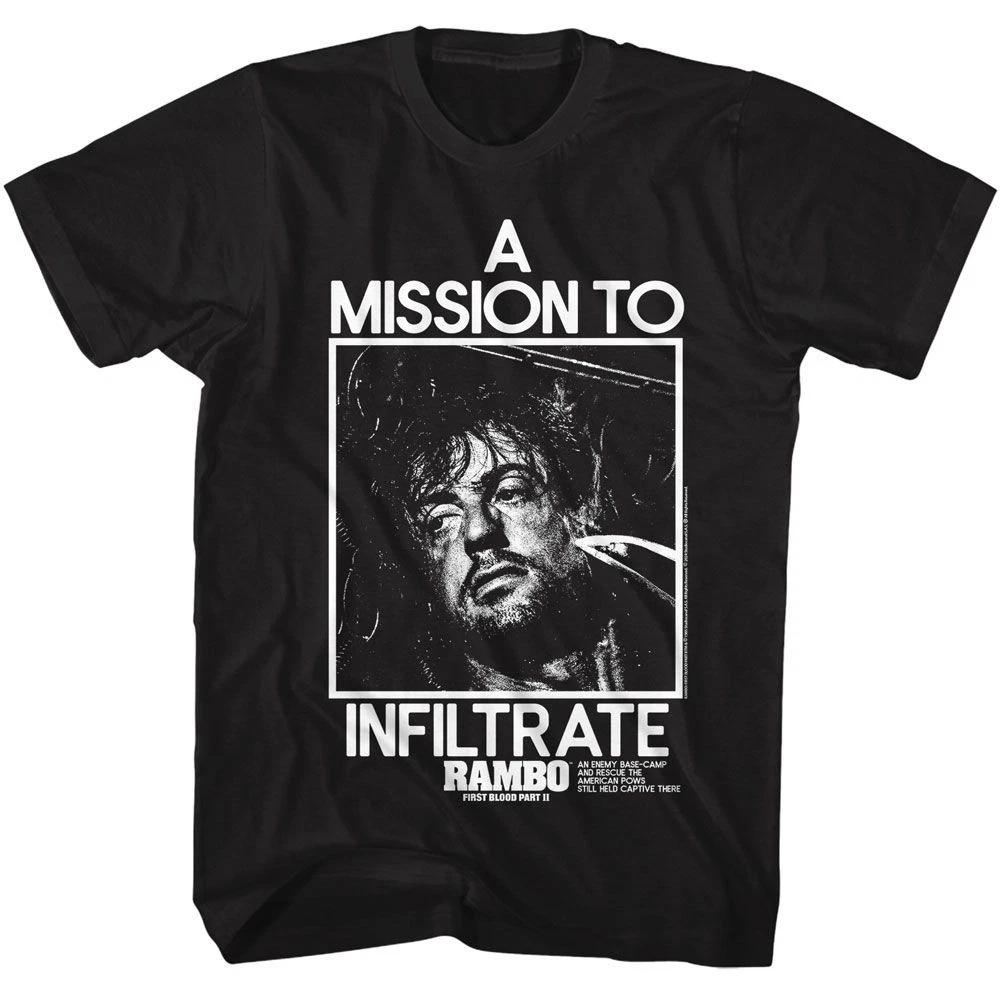 Rambo Infiltrate Black Movie  Children s T-shirt 100