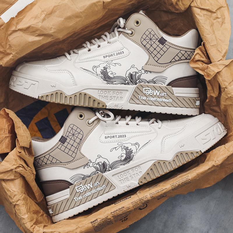 Pánské boty Ležérní Tenisky Kožené mokasíny Skateboard Móda Platforma Outdoor Sport Běh Luxusní Designový Tenis Ploché