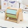 Gently rotate the macaron textile drum to feel the color changes, 360 degree roundness without burrs, caring for small hands