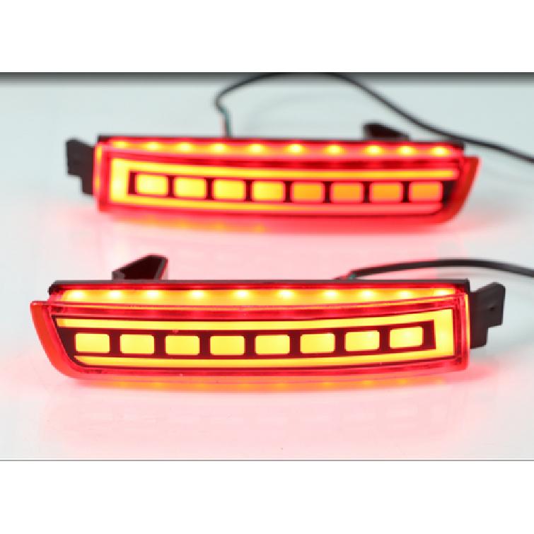 Square Rear Bumper Decoration Lamp Led Brake Light For NISSAN KICKS 2017-