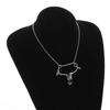 Silver Plated Captivity Skull Pendant Men\\'s Biker Punk Rock Necklace Gothic Halloween Jewelry Accessory