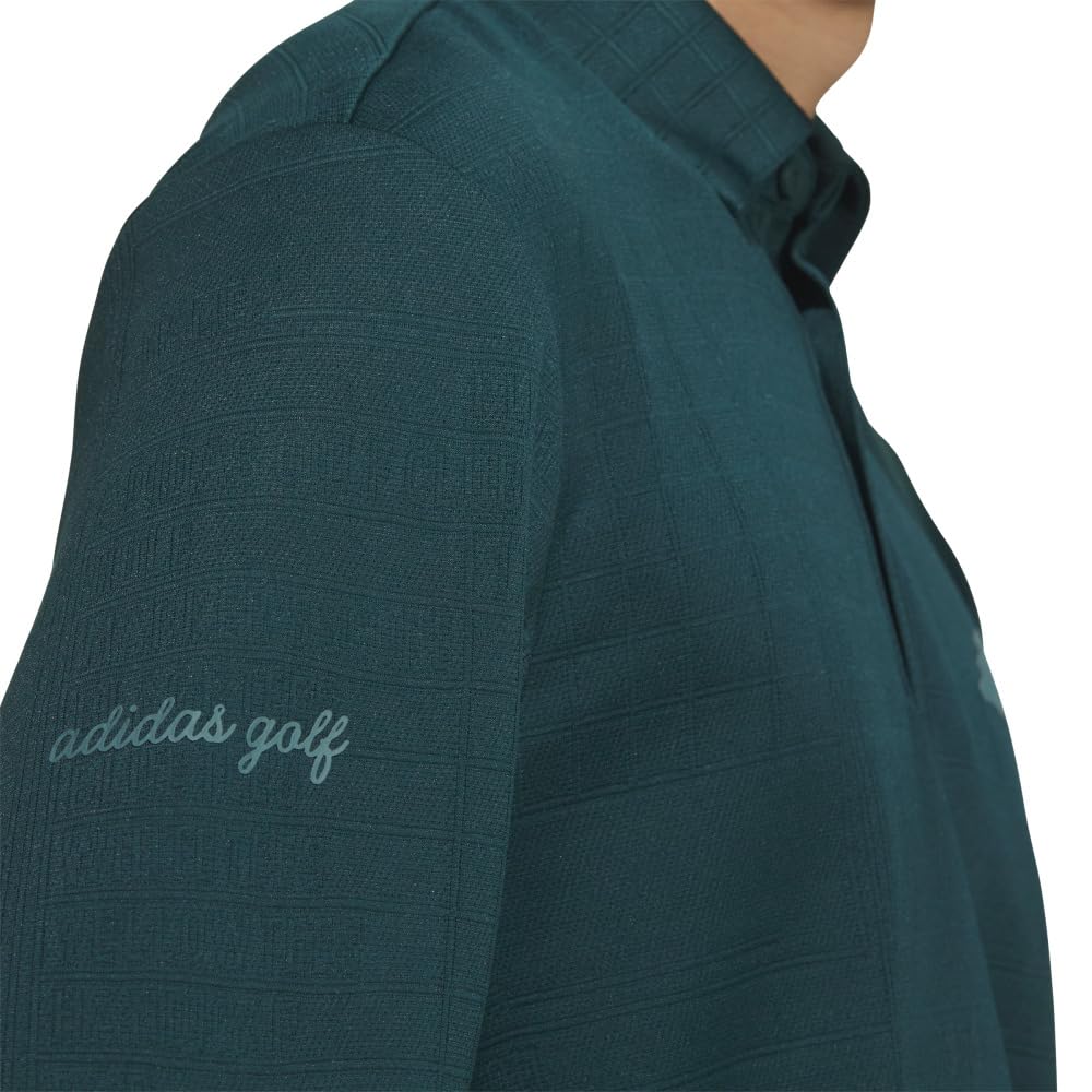 Adidas Golf Aurora Ivy Seasonal Jacquard Long Sleeve Golf Shirt Men's