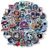 50 Space Planet Astronaut Stickers NASA Fantasy Space Astronaut Stickers Space Station