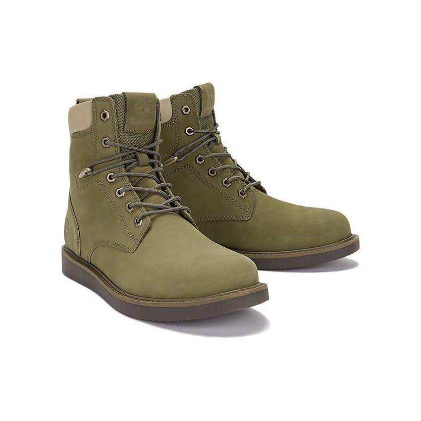Timberland Men's Newmarket II Mid Lace-Up Boot Olive Green Nubuck A5Y19