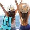 Double Layered Beach Shoulder Bag, Lightweight Multifunctional Travel Mesh Bag, Outdoor Bag with Insulation Layer