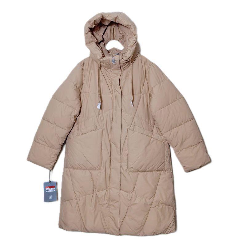 

Order Leftover Stock Hooded down Cotton Cold Protective Clothing Women s Mid Length Long Length Pure Color Minimalist Cotton-Padded Coat Winter CAMEL 46