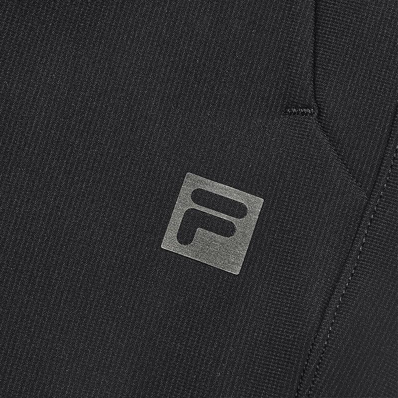 FILA Knit Pants Simple Solid Color Slim Fit Knitted Sports Pants Men Pants Deep-Black A11M441608FBK