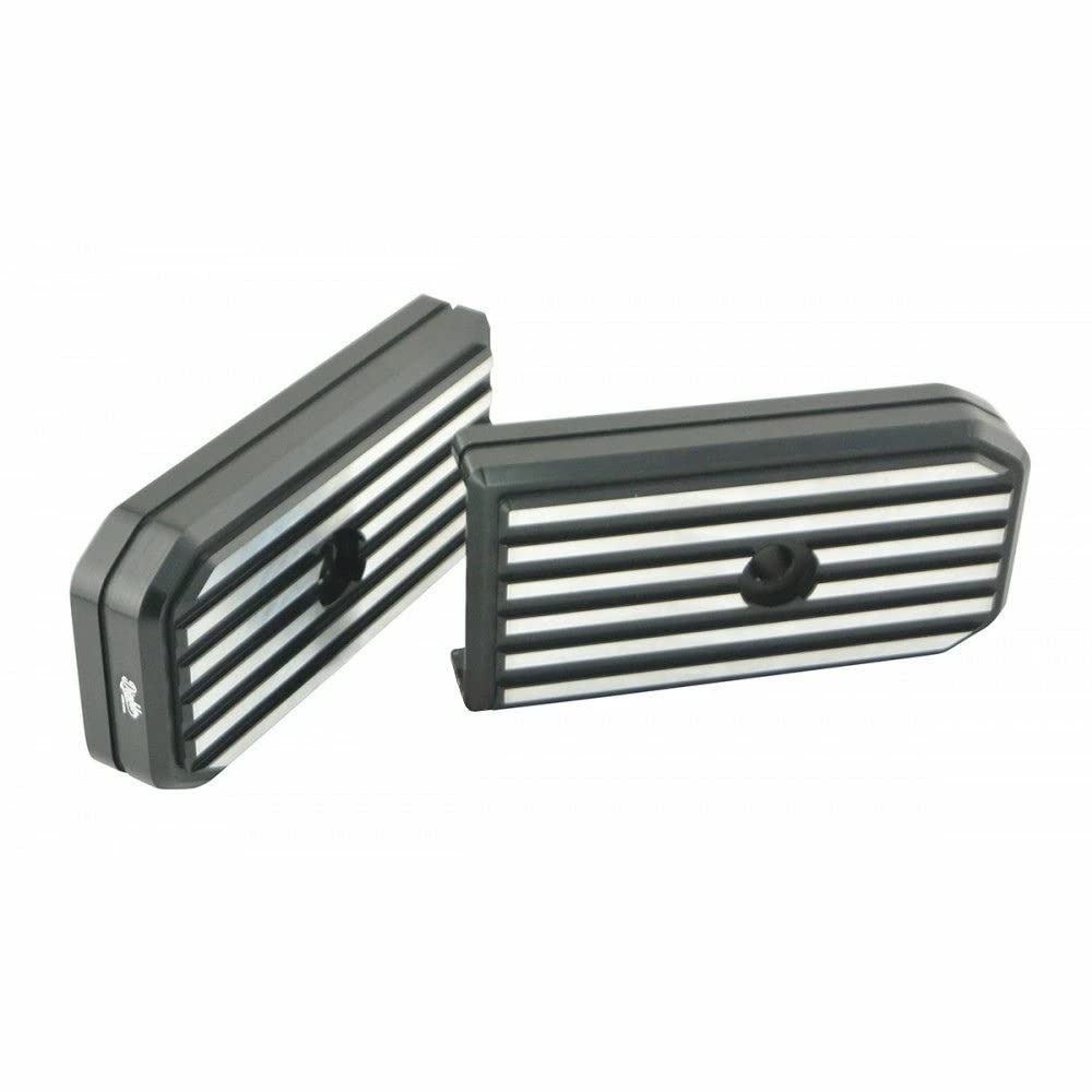Honda Reble 250/500 Shredded Aluminum Footrest Cover RB0018 Diablo Custom Works Footrest moped set/Front For Rebel 300 & 500