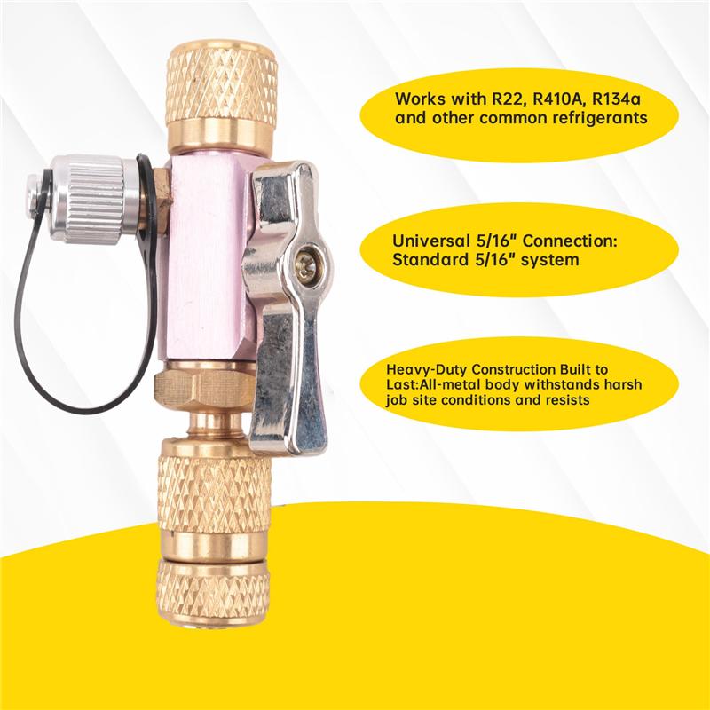 ABWR-For Home AC Appliance Valve Core Removal Tool 5/16" For HVAC System Connection Valve Core Wrench