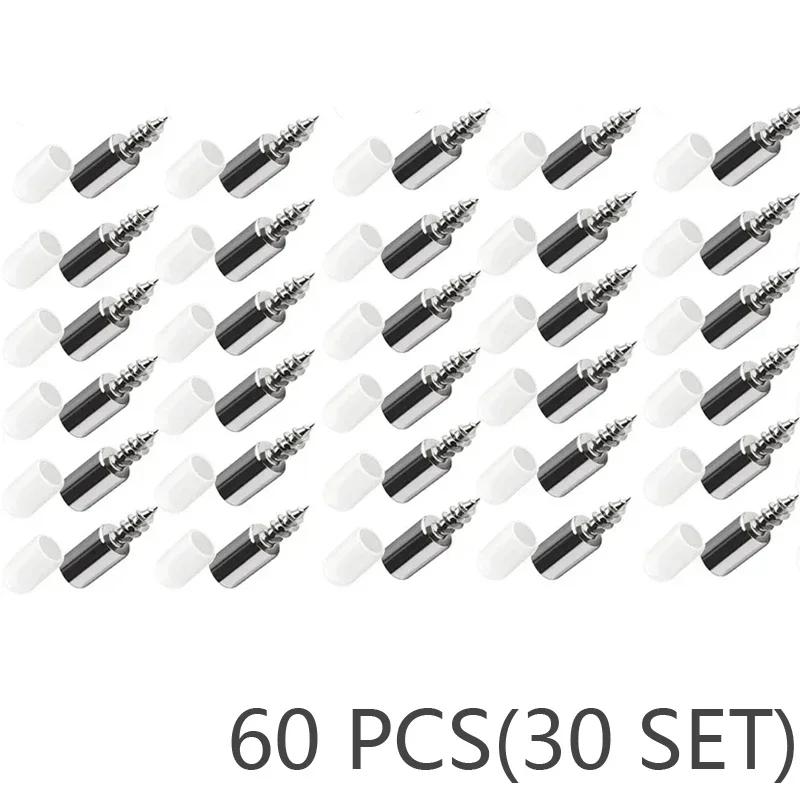 80/10PCS Self Tapping Screws Layer Plate Holder Wardrobe Storage Rack Septum Fixed Support With Slip Resistant Rubber Sleeve