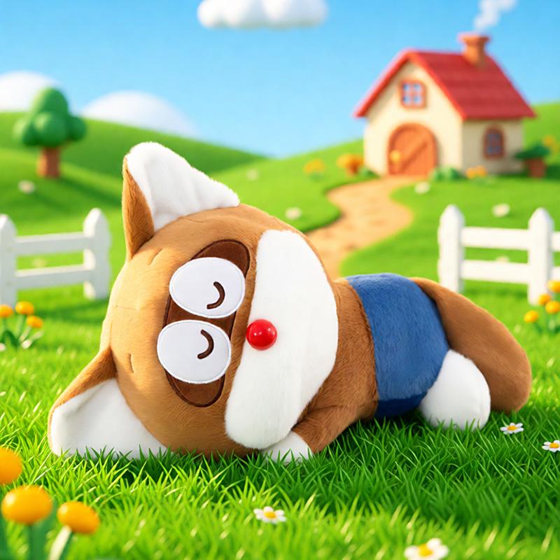 Doraemon Series MeiQi Plush Doll - Ding Dang Cat Figure 23cm (0.15kg)