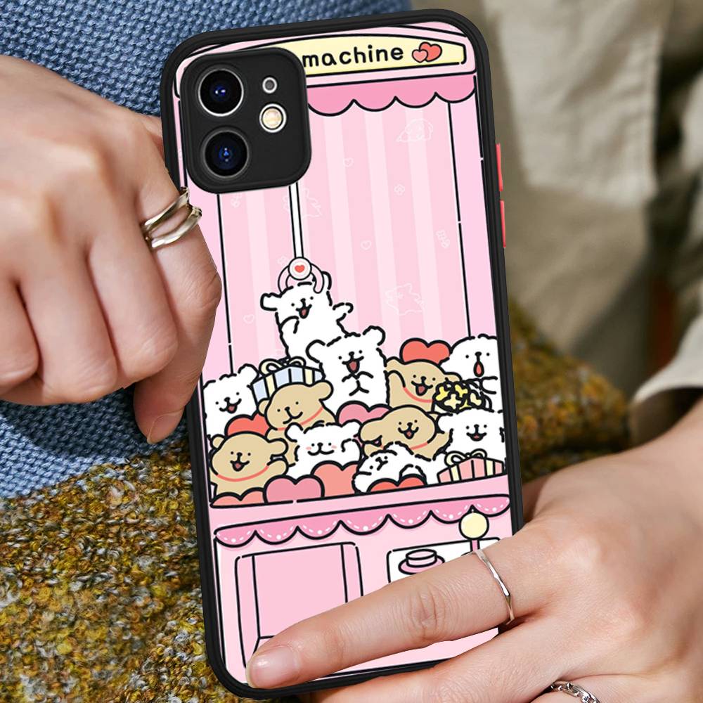

Maltese Cute Line Puppy Dog For IPhone 15 16 Pro Max 11 12 13 14 XS XR X Plus 16E Matte Translucent Phone Cover iphone 15 plus