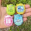 Tamagotchi Double-Sided Printed Beads Diy Materials, Baked Paint Cartoon Arcade Through-Hole Beads Mobile Phone Keychain Pendant
