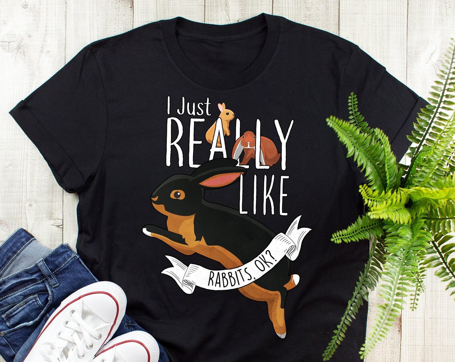 Funny Rabbit Shirt, , Rabbit Lover Gift, Cute Bunny T-shirt, Pet Tshirt, Netherland Dwarf, English Lop Eared Mini, Easter, Mom, Tan 130