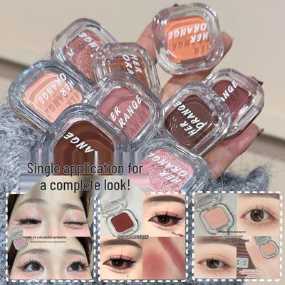 HERORANGE Palette Ombretti Multiuso Fiorellino Bianco: Brillantini Scintillanti, Opaco a Bassa Saturazione, Contouring & Borse Sotto gli Occhi.