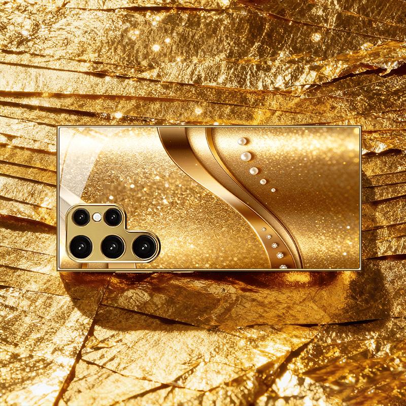 Högklassigt Telefonfodral Galvaniserat Glas TPU Telefonfodral för Samsung Galaxy S26 S25 S24 S23 S22 S21 FE Ultra Plus Stöttåligt.