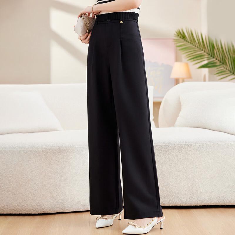 Paister Women's Plus Size Autumn Zipper Casual Suit Pants