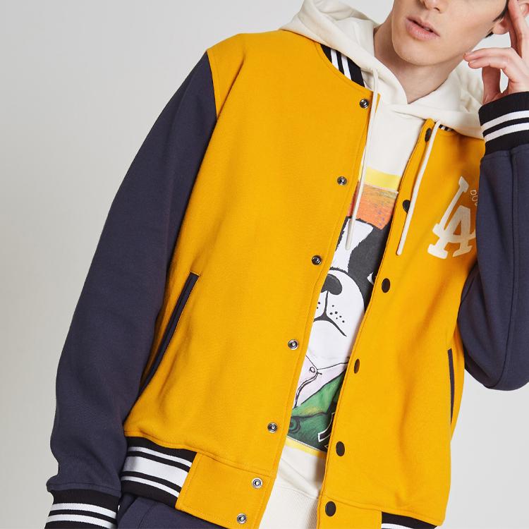 New MLB Bark Monster LA Dodgers Jackets Unisex Yellow 31JPT4911-07D