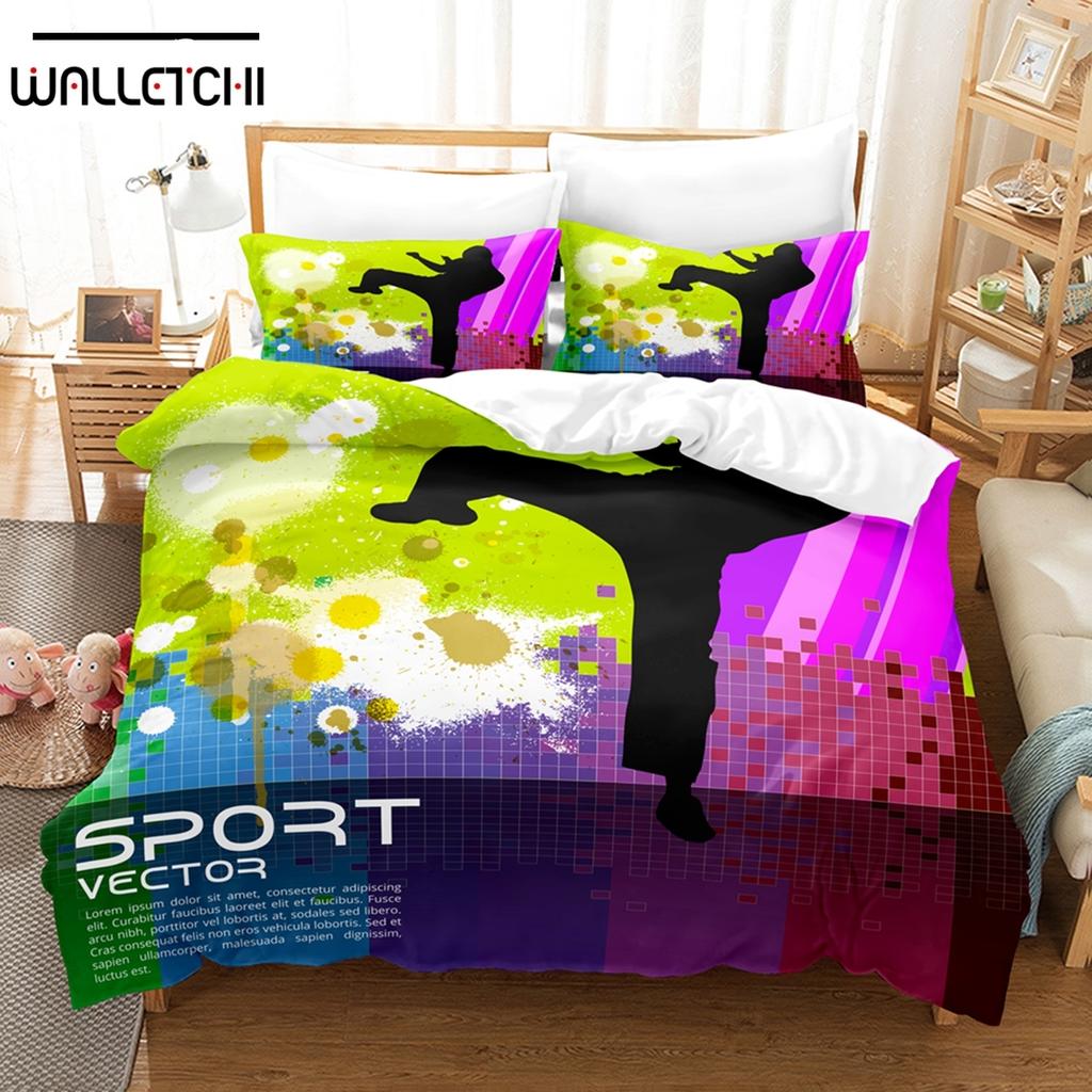 3D Chinese Kung Fu Bedding Sets Duvet Cover Set With Pillowcase Twin Full Queen King Bedclothes Bed Linen