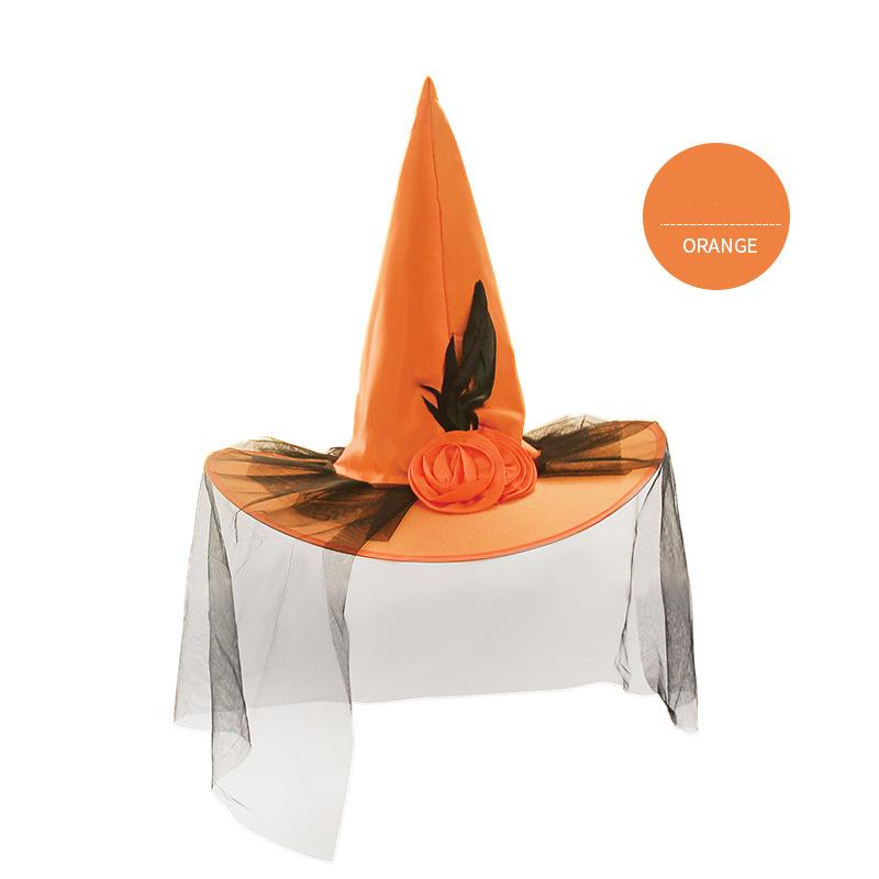 5pcs Halloween Witch Hat Magical Masquerade Carnival Costume School Performance Halloween Decoration Party Hat Wizard Men Women 