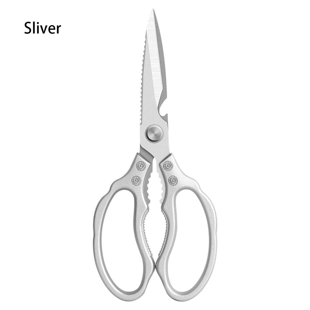 Multifunctional 5CR13 Japanese Stainless Steel Durable Kitchen Scissors For Roast Meat Shear Knife Can Cut Meat Fish Vegetable
