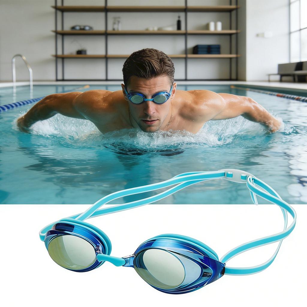 Swimming Goggles Equipped With High-Definition -Fog Silicone Goggles